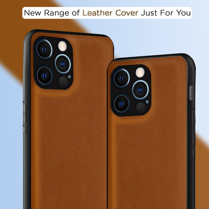 Pikkmei Phone 12 Pro Max Flexible Pu Leather Back Case | Brown