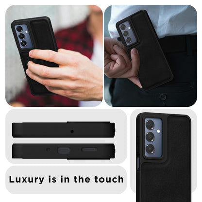 Pikkme Samsung Galaxy A16 5G Premium Leatherback Case (Black)