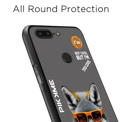 Pikkme Back Cover Pc Tpu + Printed Cool Funky Stylish Grey Wolf Swag Raised Edges Camera Protection |Bumper Case For OnePlus 5T (Design 01)