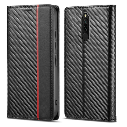 Pikkme black wallet flip cover for Redmi 8/8A