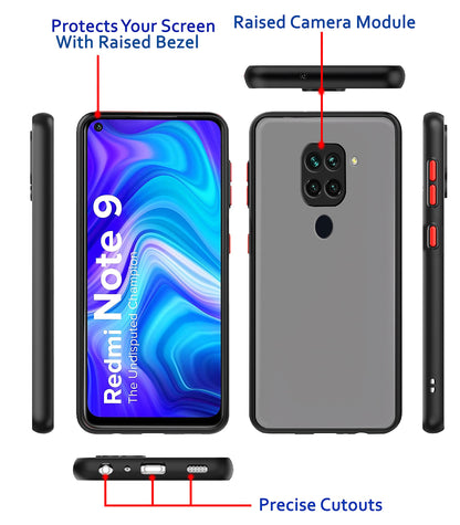 Redmi Note 9 mobile back cover in black by Pikkme – photo 3