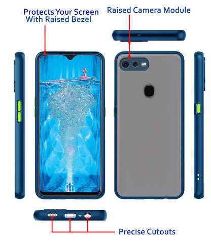 Blue mobile back cover for Oppo A7/A5s – Pikkme – photo 3