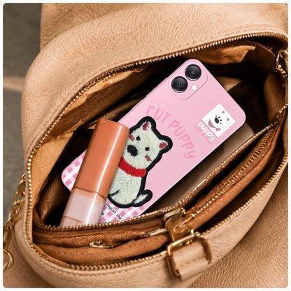 Pikkme Samsung A05/M05/F05 Plush Patch pink phone cover – photo 5
