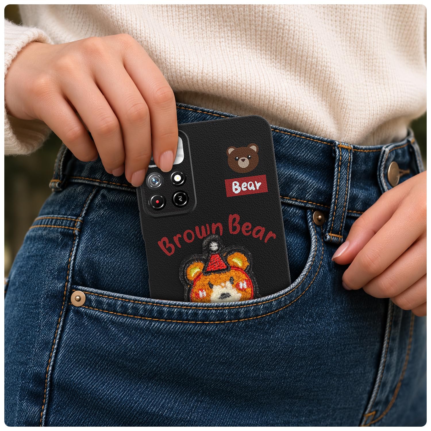 Pikkme cherry Plush Patch back cover for Redmi Note 11T/Poco M4 Pro 5G – photo 4