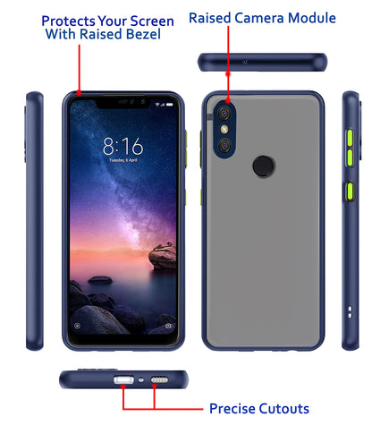 Pikkme Redmi Note 6 Pro blue back cover – photo 3