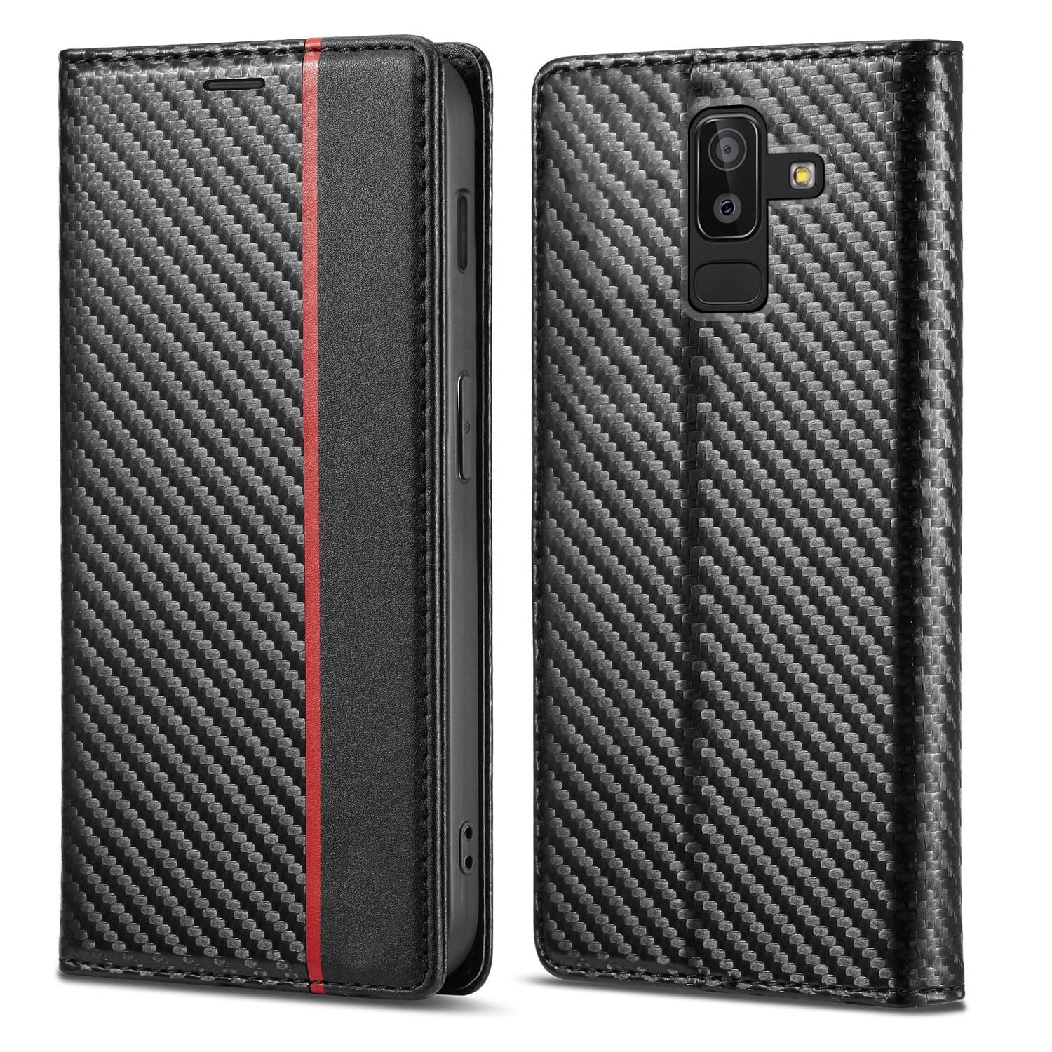 Pikkme Samsung J8 Wallet black flip cover