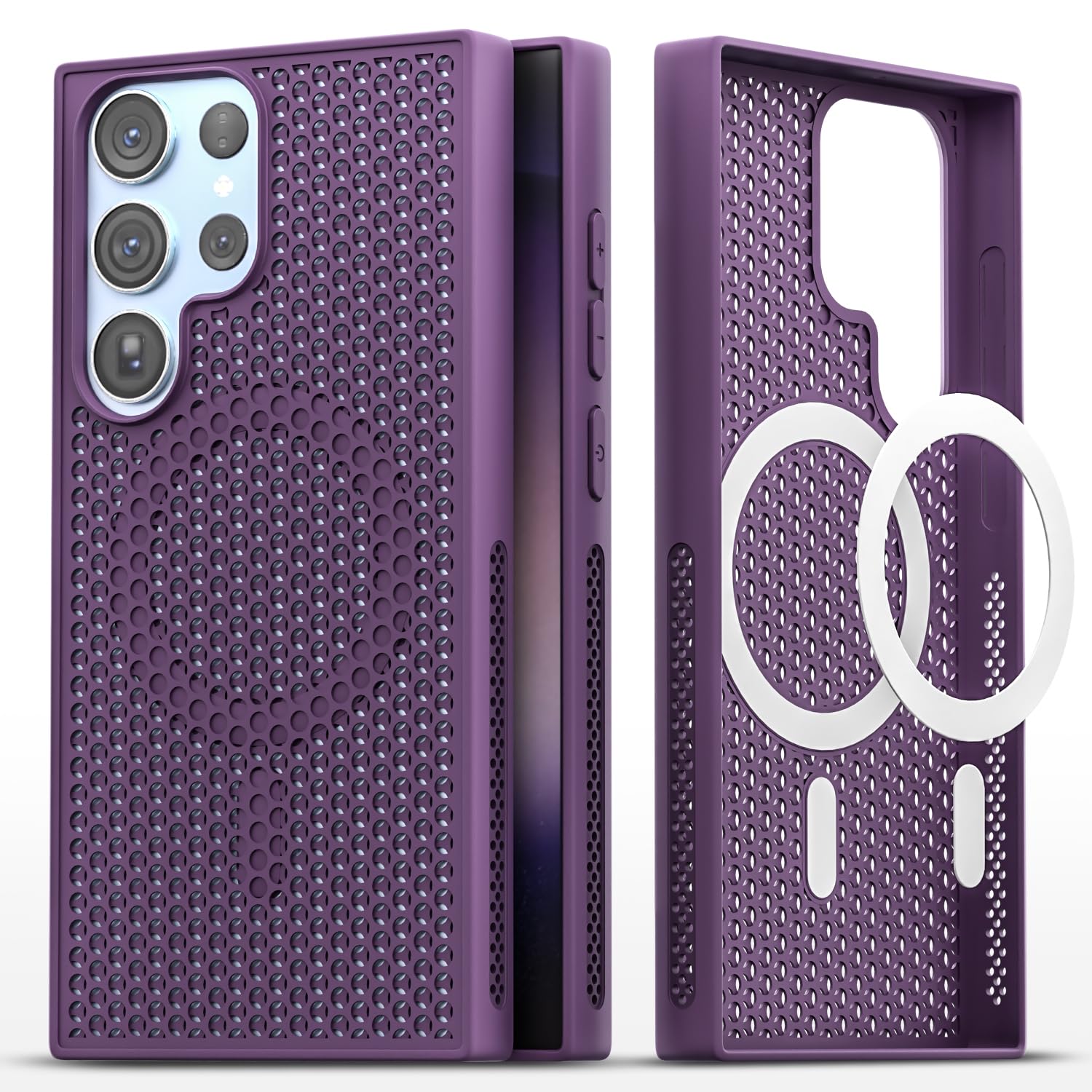 Purple back cover for Samsung S24 Ultra 5G – Pikkme
