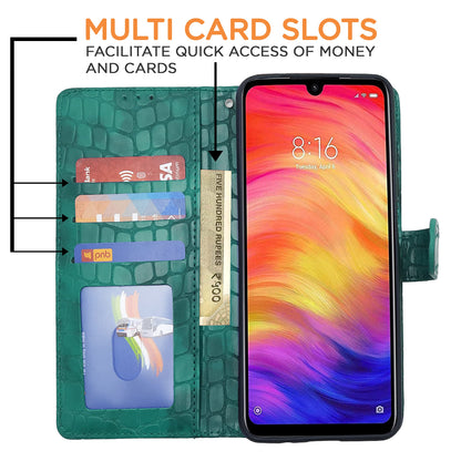 Green flip cover for Redmi Note 7 Pro/Note 7s – Pikkme – photo 2