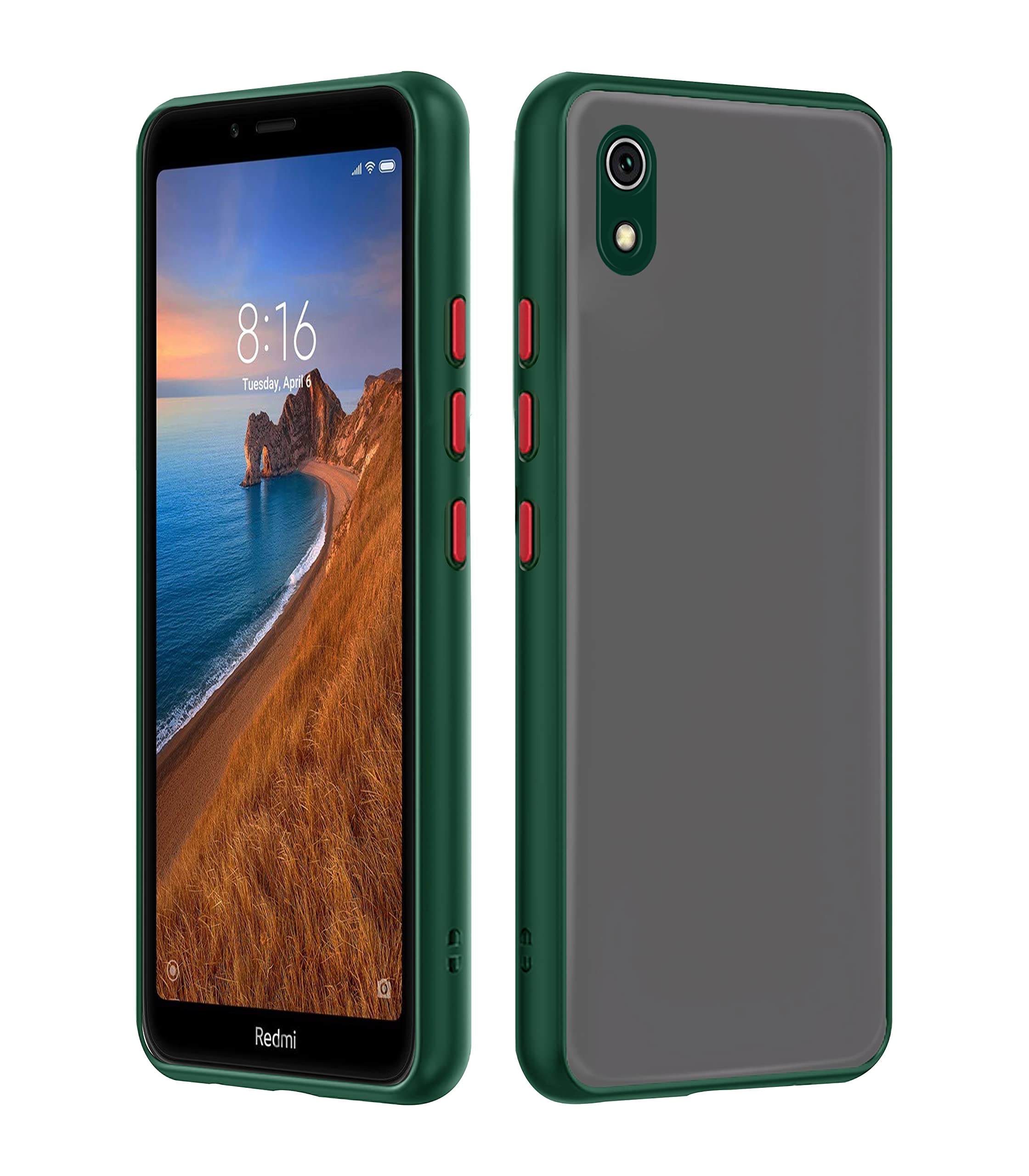 Redmi 7A mobile cover in green by Pikkme