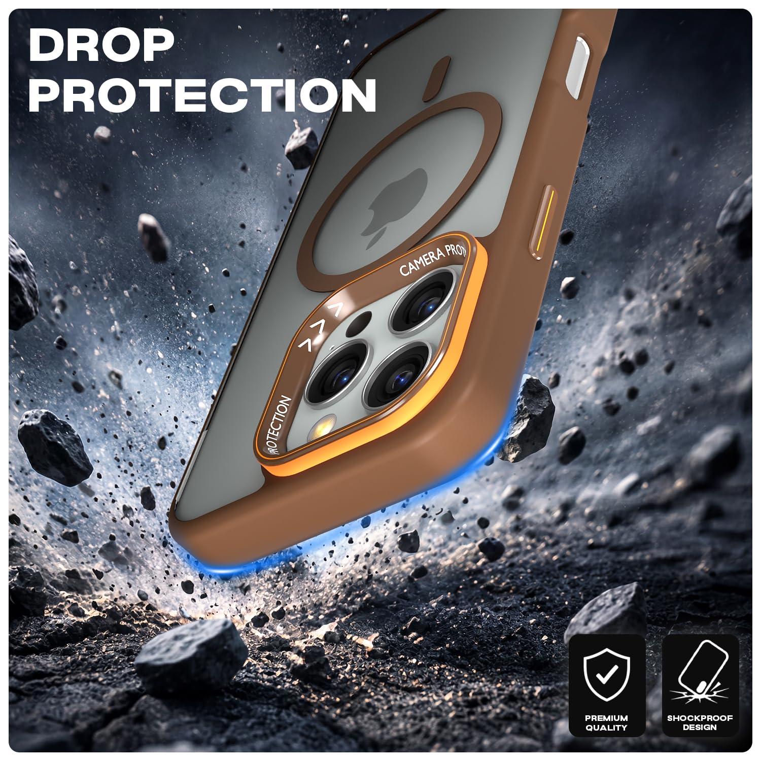 iPhone 16 Pro Max mobile back cover in brown mag-safe by Pikkme – photo 6
