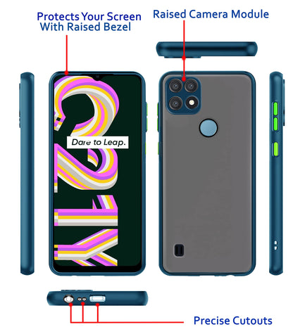 Realme C21 Hybrid mobile cover in blue by Pikkme – photo 3