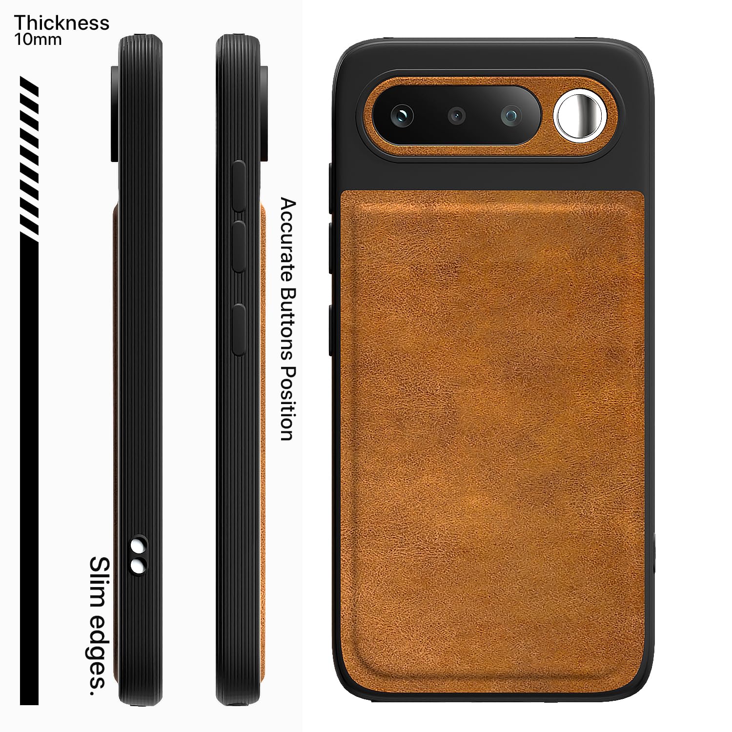 Realme 16 5G Leather back cover in brown by Pikkme – photo 3