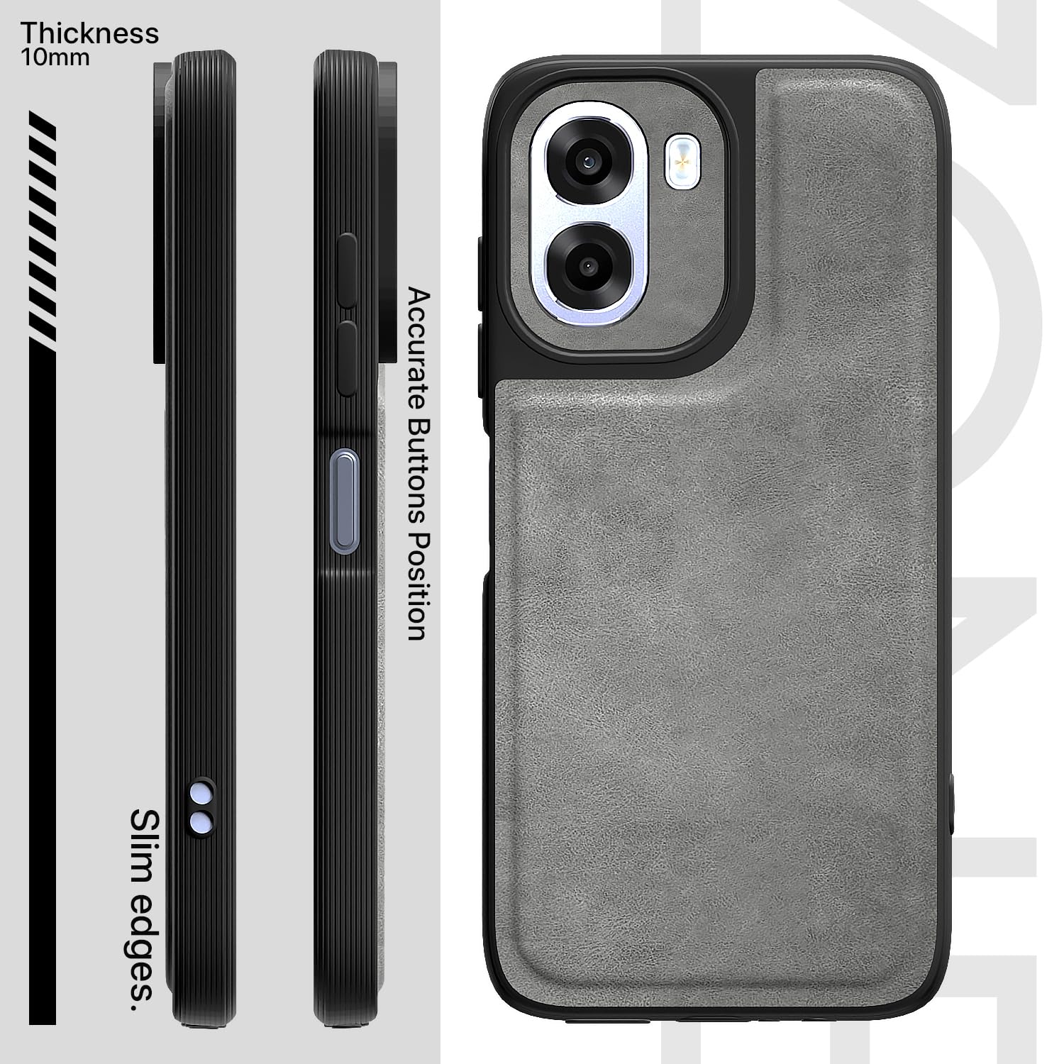 Pikkme Oppo K14x 5G/A6x/A6s 5G grey mobile back cover – photo 3
