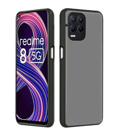 Black mobile cover for Realme 8/8s/Narzo 30 5G – Pikkme