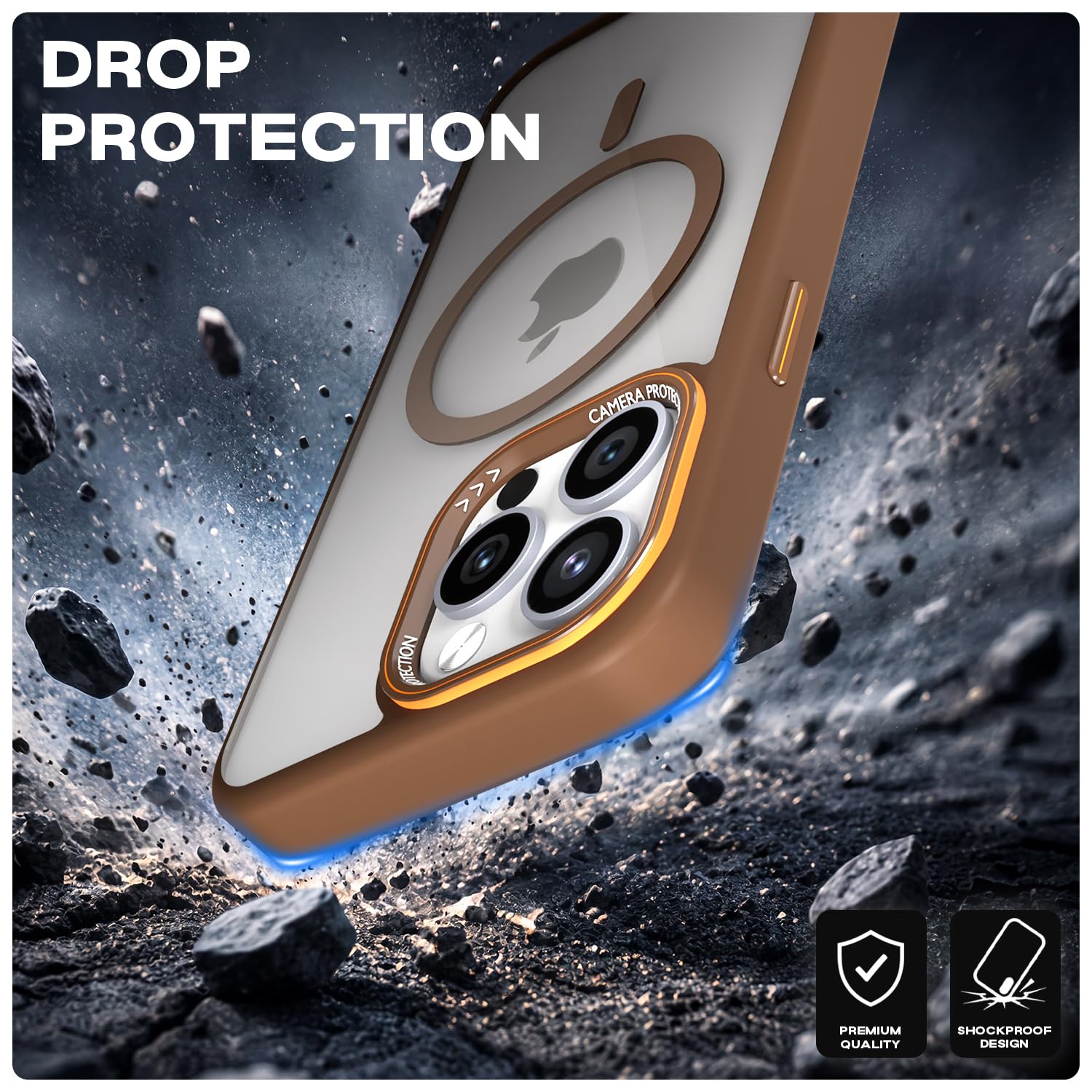 Brown mag-safe back cover for iPhone 15 Pro Max – Pikkme – photo 6