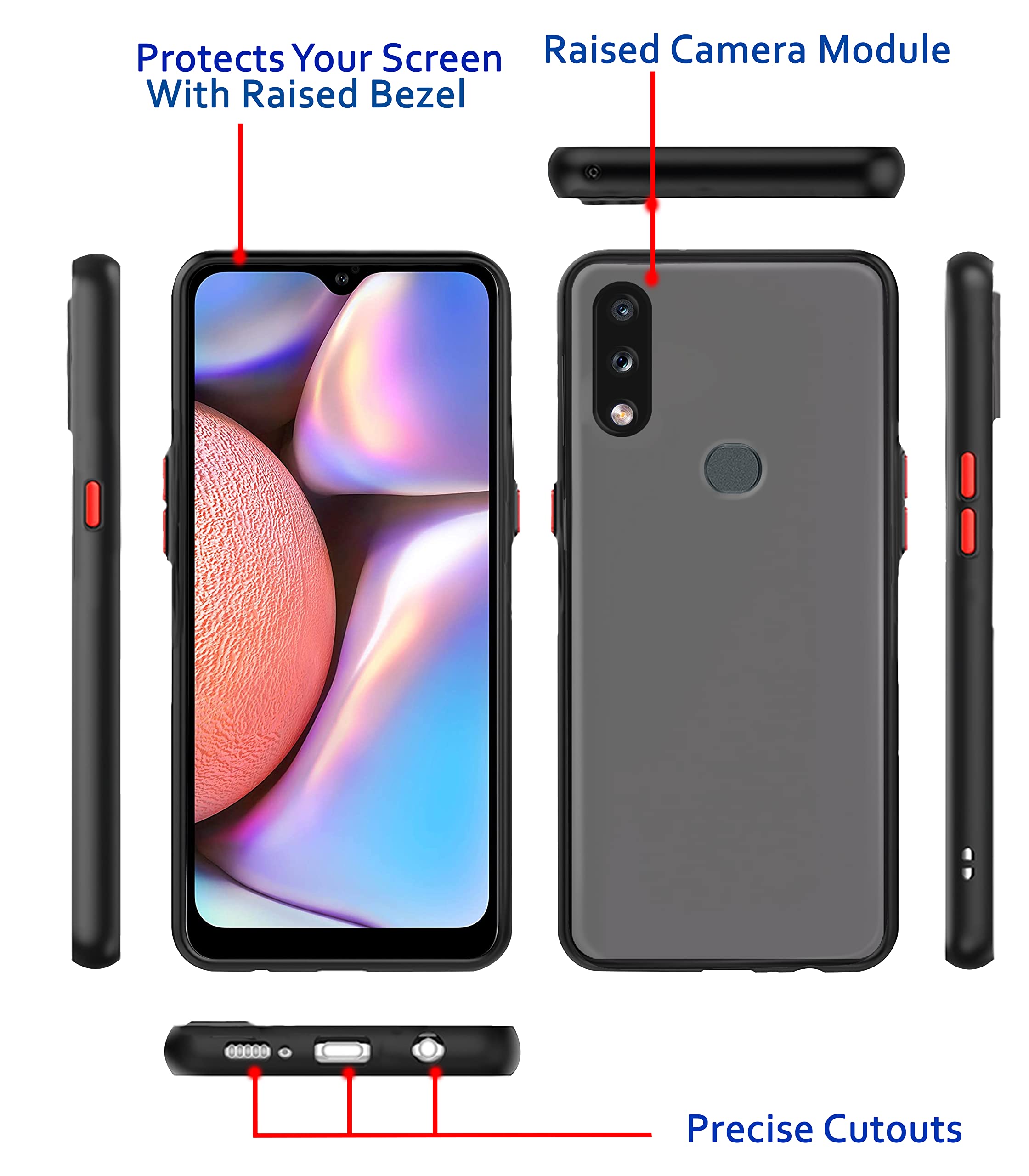 Pikkme black Hybrid phone cover for Samsung A10s – photo 4