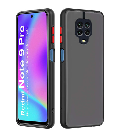 Redmi Note 10 Lite/Note 9 Pro/Note 9 Pro Max Matte mobile back cover in tpu, black by Pikkme