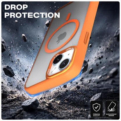 Orange mag-safe MagSafe phone cover for iPhone 14 – Pikkme – photo 6