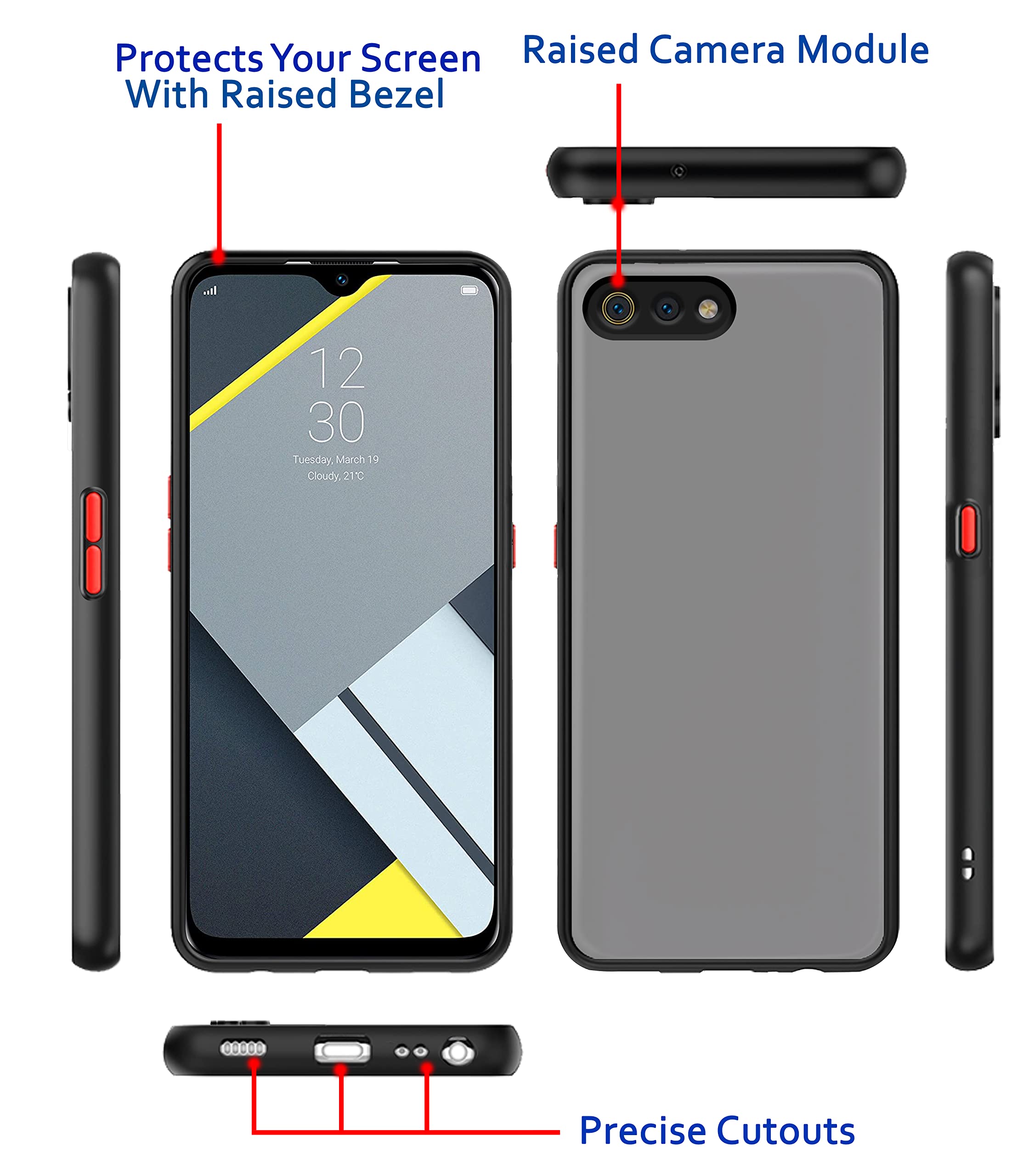 Pikkme black phone cover for Realme C2 – photo 3