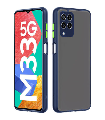 Pikkme Samsung M33 5G Hybrid blue mobile back cover