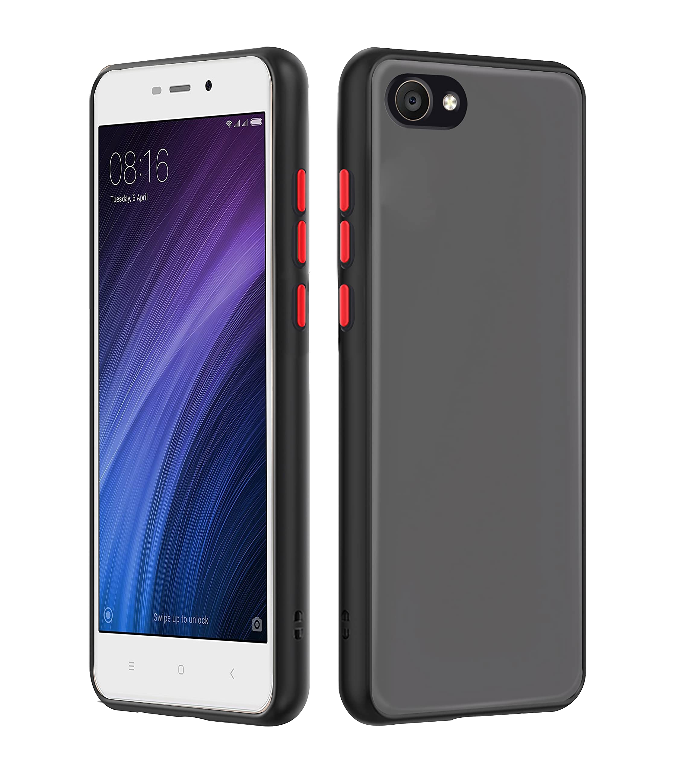 Black mobile back cover for Vivo Y55 – Pikkme
