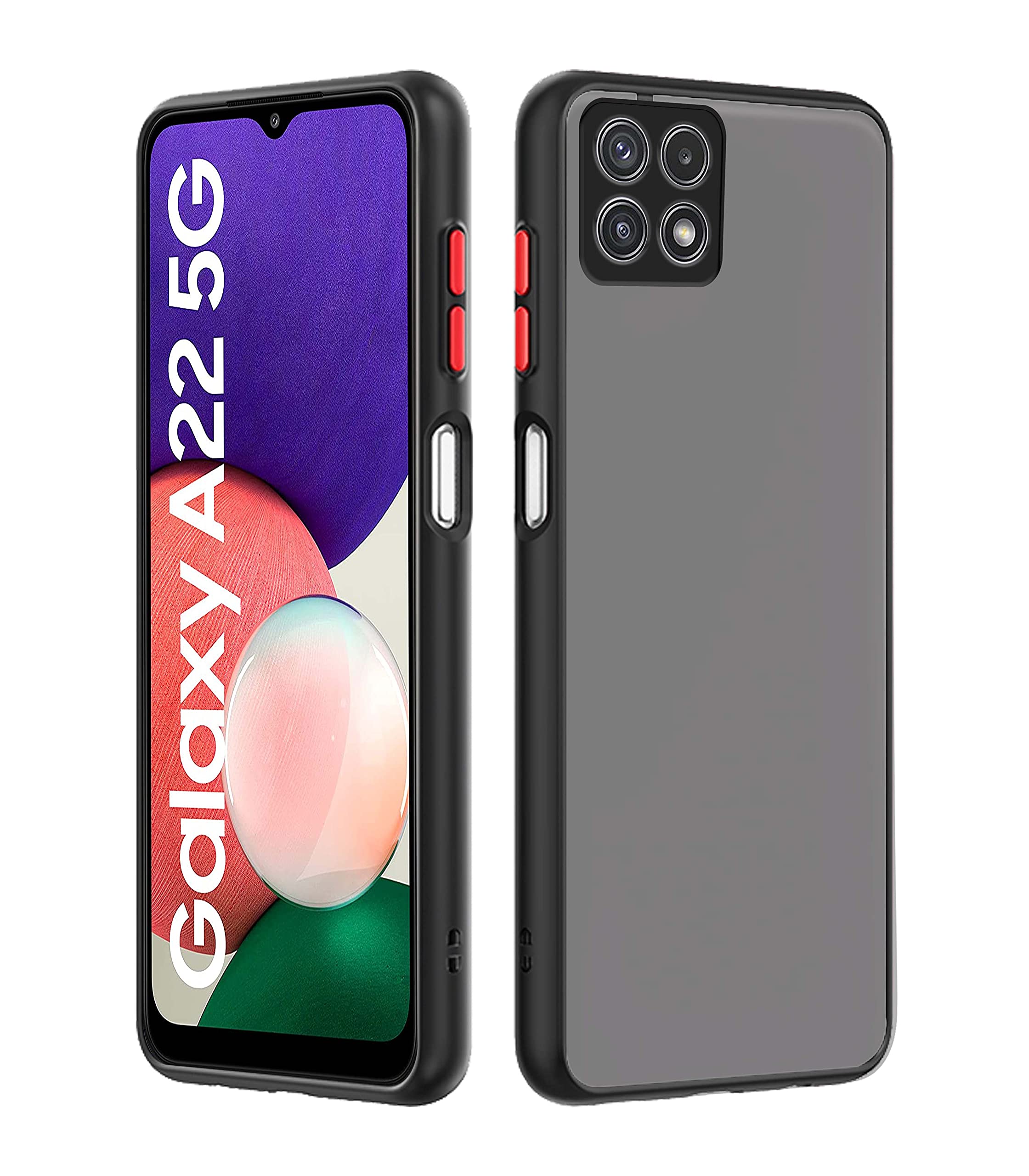 Pikkme Samsung F42/A22 5G black mobile cover