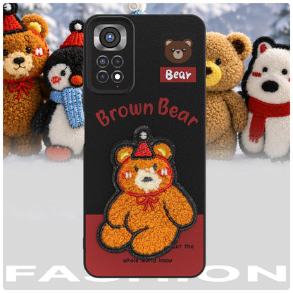 Pikkme Redmi Note 11/Note 11s Plush Patch cherry back cover – photo 7