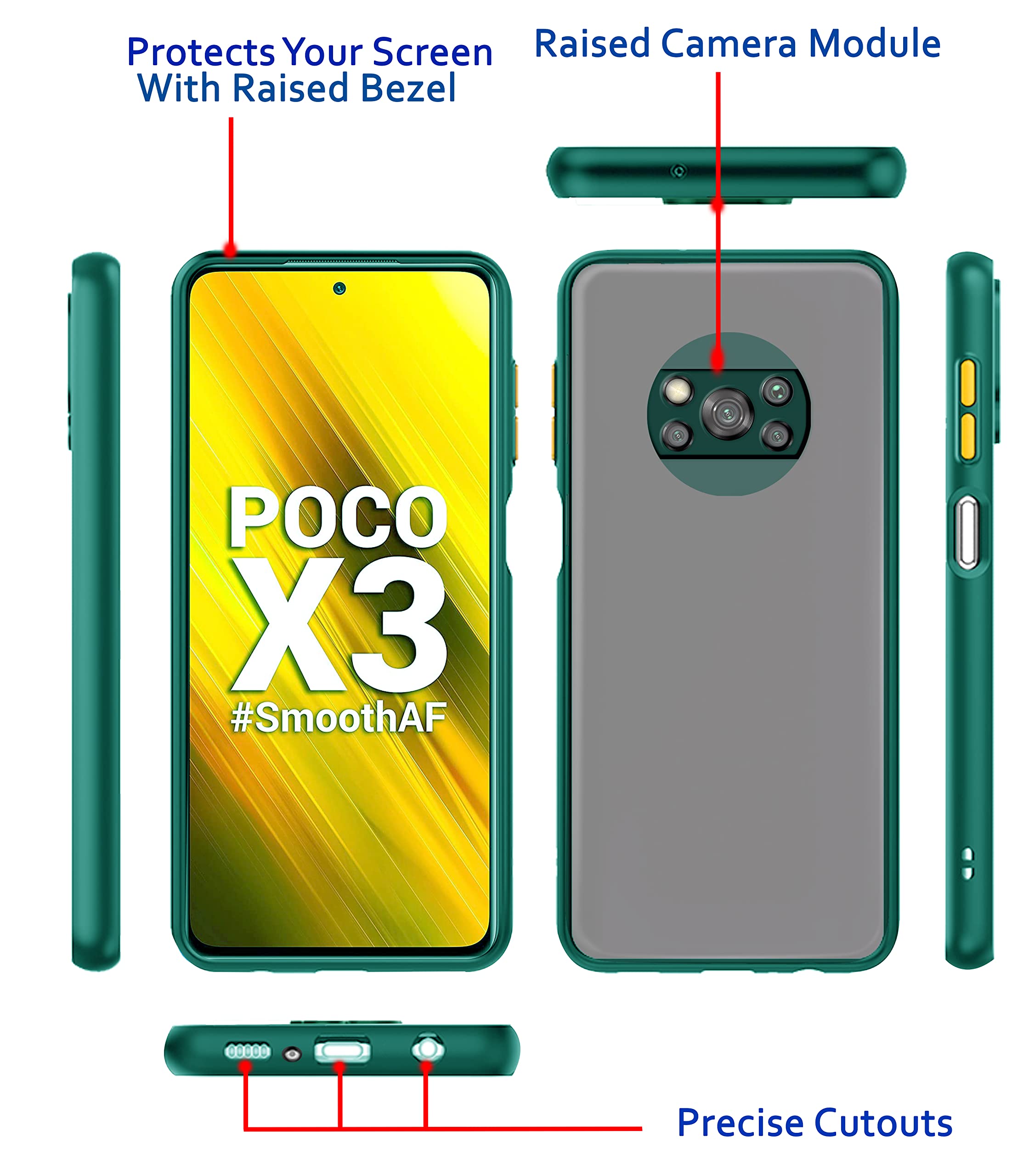 Pikkme light green phone cover for Poco X3 – photo 3