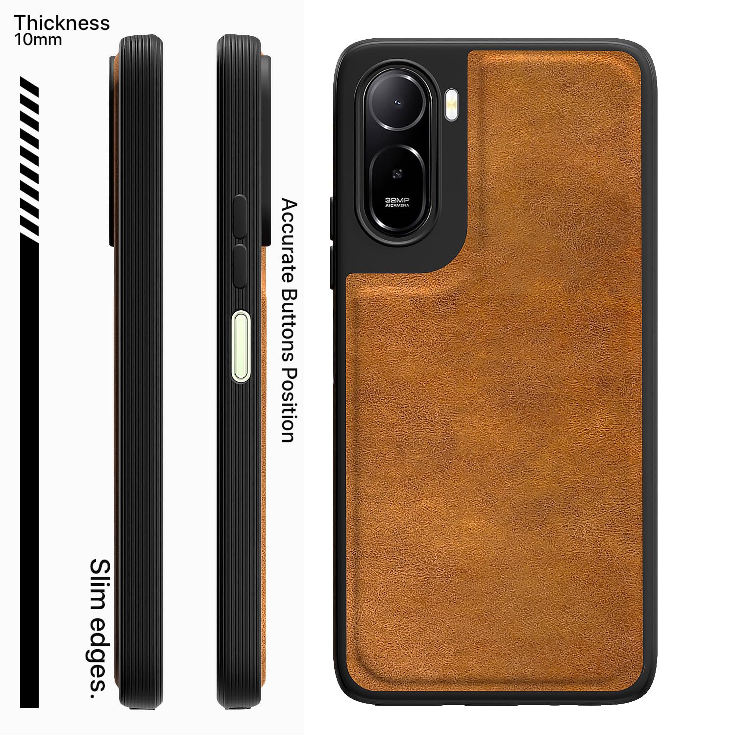 Redmi A7 Pro/Poco C85x 5G mobile cover in brown by Pikkme – photo 3