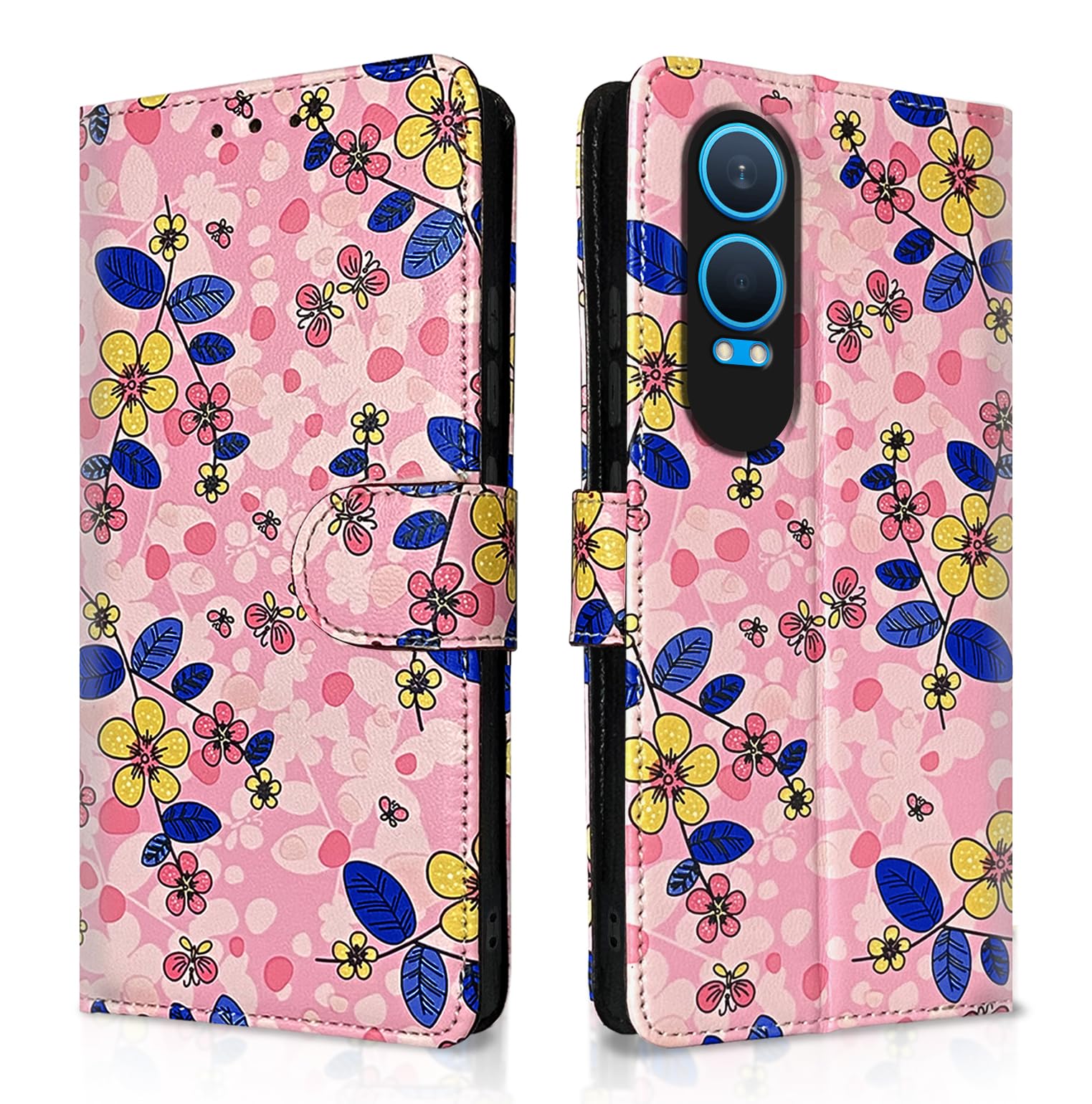 Pikkme pink flower Wallet flip cover for OnePlus Nord CE 4 Lite 5G