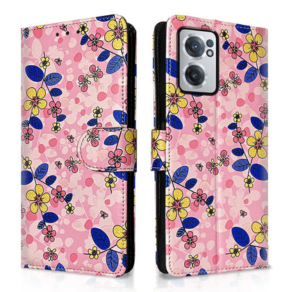 Pink flower flip cover for OnePlus Nord CE 2 5G – Pikkme