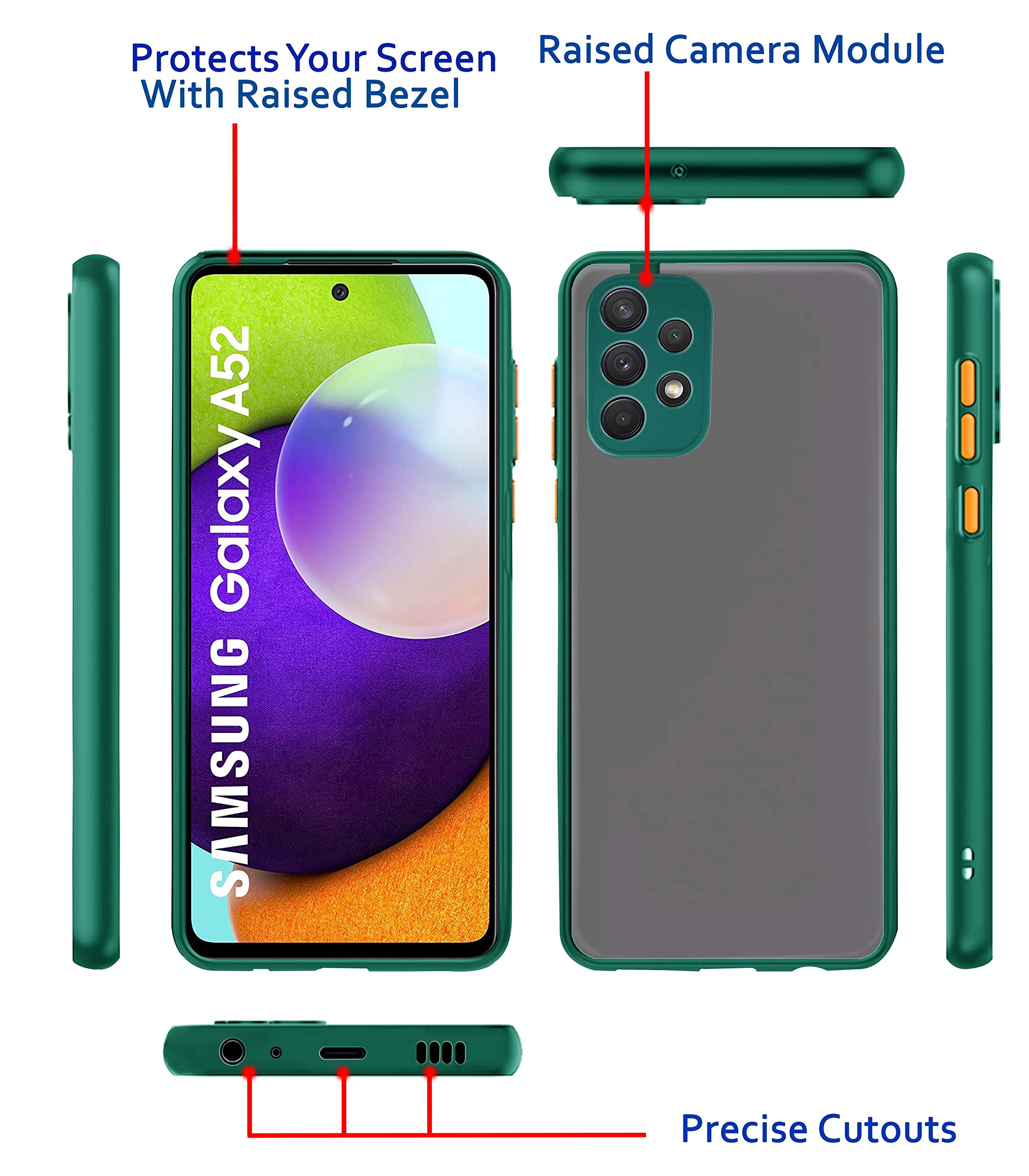 Green mobile cover for Samsung A52/A52s 5G – Pikkme – photo 3