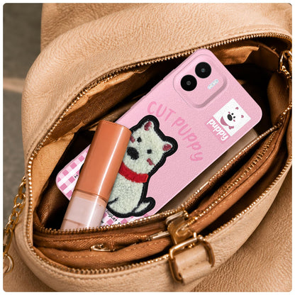 Pink Plush Patch mobile back cover for Redmi A1/A2 – Pikkme – photo 5