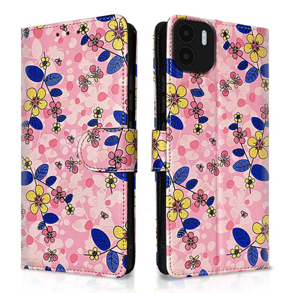 Pink flower flip case for Redmi A1/A2 – Pikkme