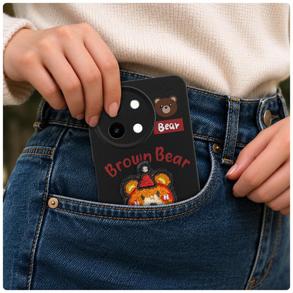 Pikkme Vivo Y58/T3x/Y200i 5G Plush Patch cherry phone cover – photo 4