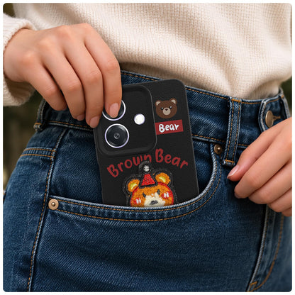 Pikkme cherry Plush Patch back cover for Oppo A3x 5G/A3x 4G/A3 5G – photo 4