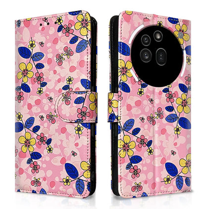 Pikkme pink flower flip cover for Nothing Phone 3a Pro 5G