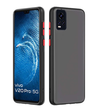 Black mobile back cover for Vivo V20 Pro – Pikkme