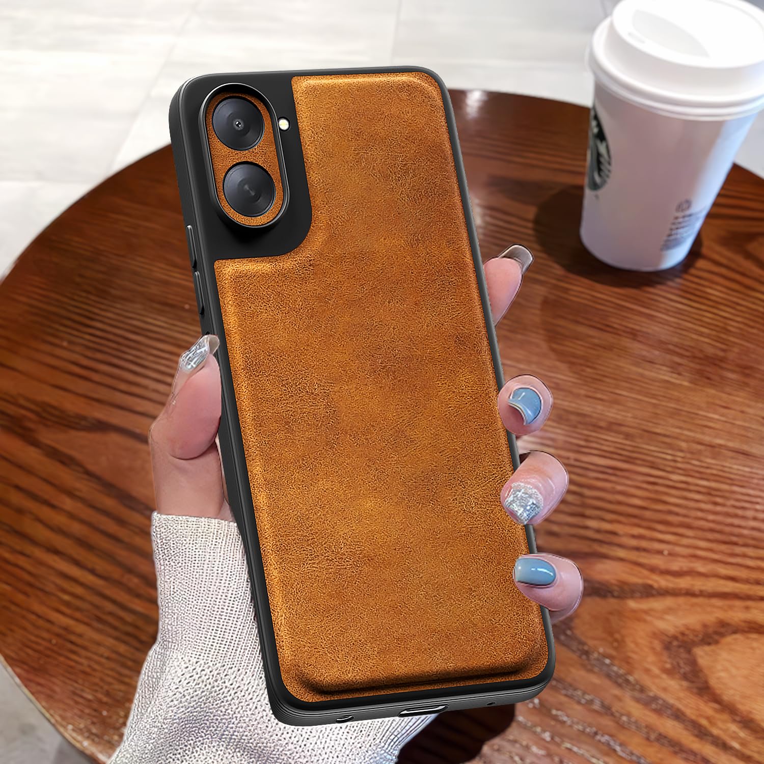 Redmi A7 5G mobile cover in brown by Pikkme – photo 7