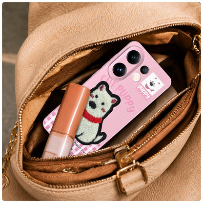 Vivo V60/T4 Pro 5G Plush Patch mobile back cover in pink by Pikkme – photo 5