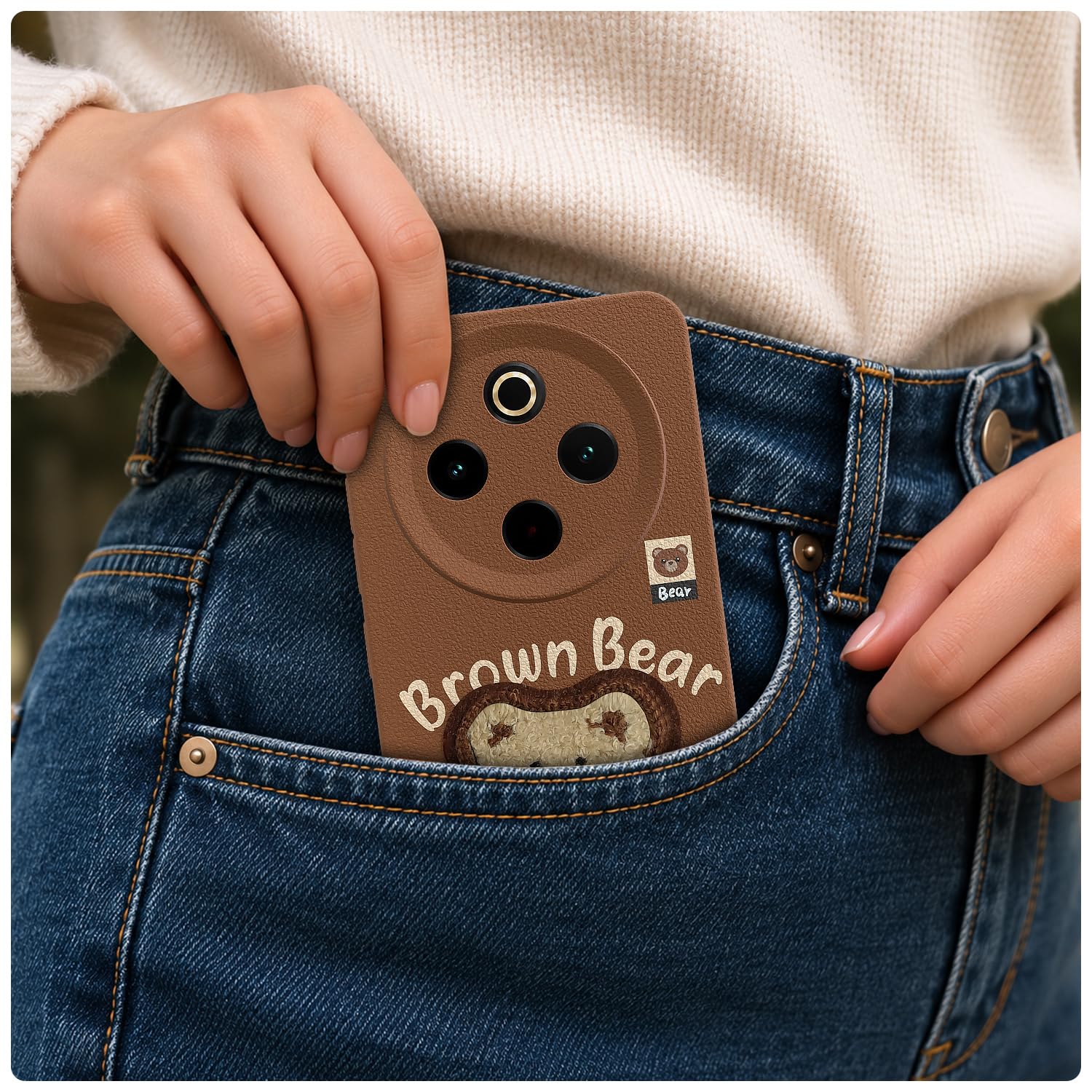 Brown mobile cover for Vivo T4/iQOO Z10 5G – Pikkme – photo 4