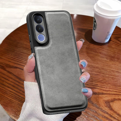 Vivo V70 FE 5G Leather mobile back cover in grey by Pikkme – photo 7