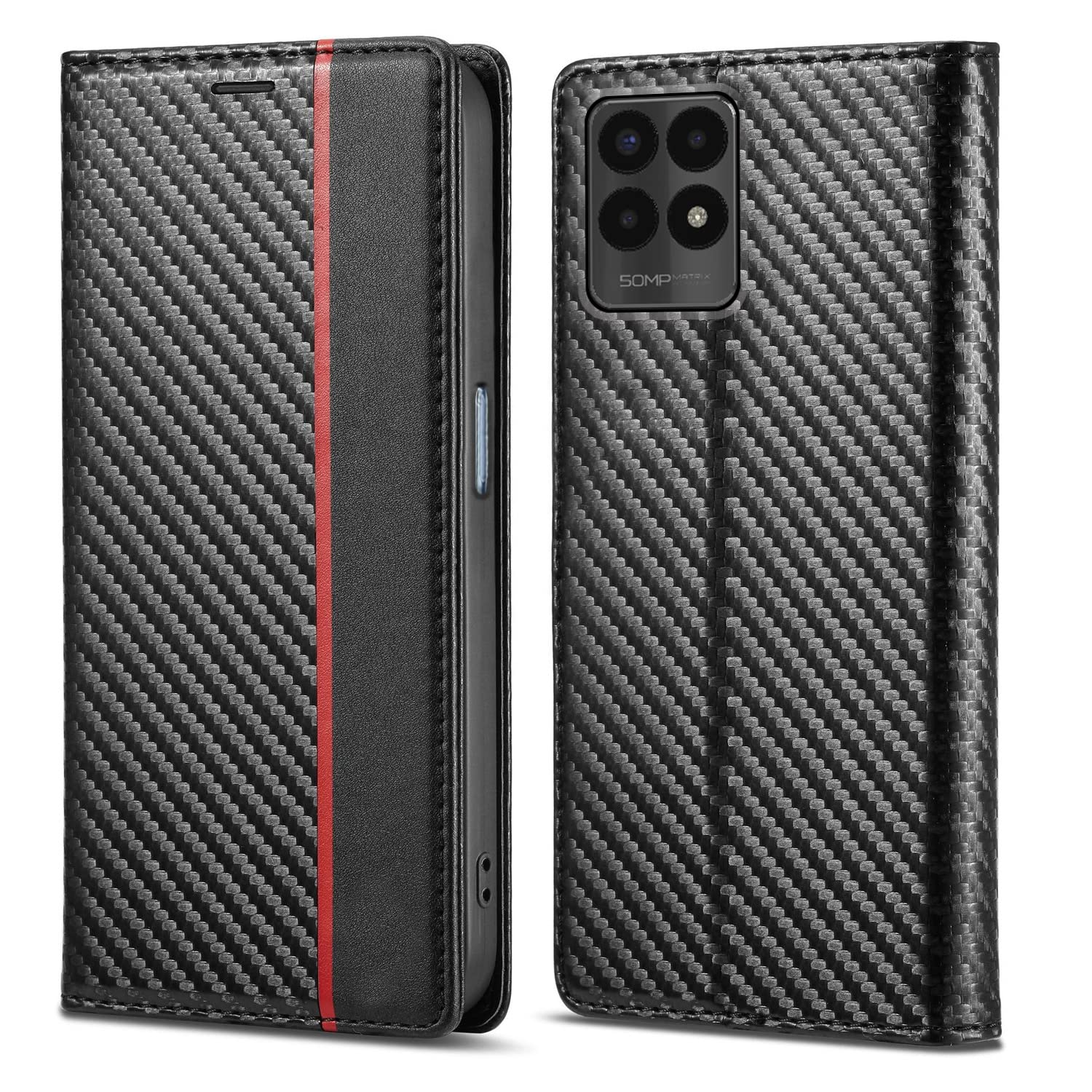 Realme Narzo 50 4G/8i flip cover in black by Pikkme