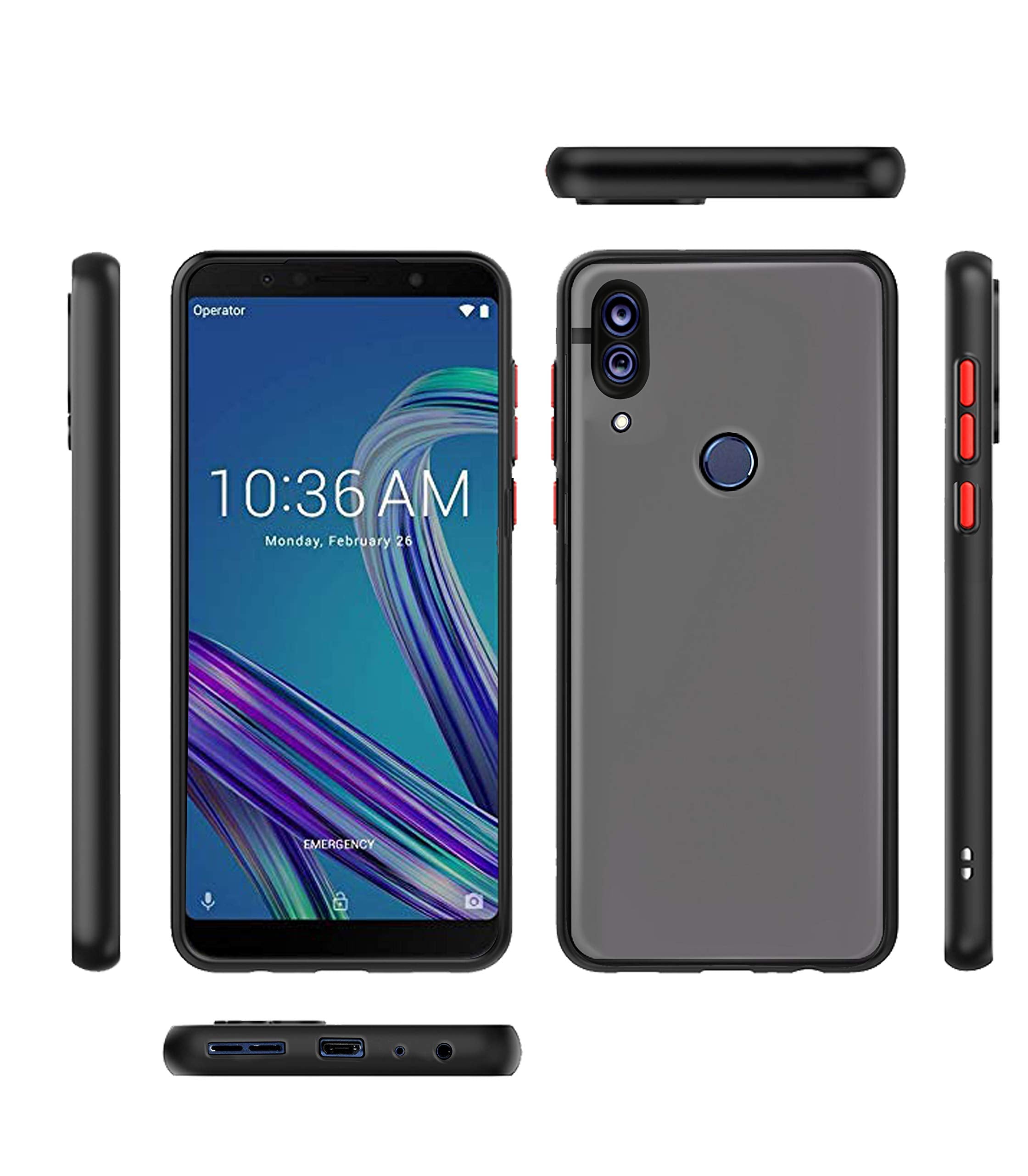 Asus Matte mobile cover in black by Pikkme – photo 2