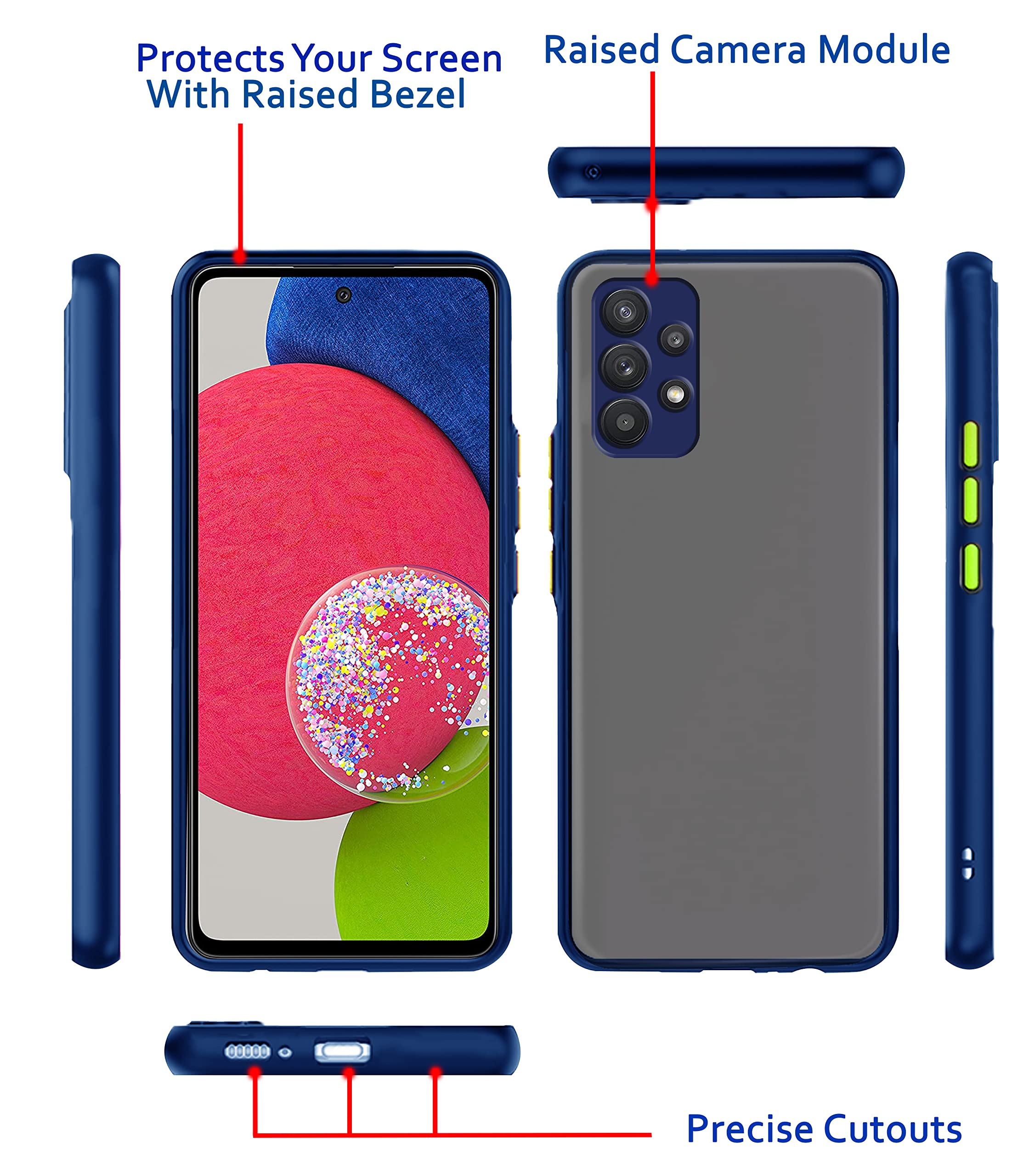 Pikkme blue Hybrid mobile cover for Samsung A53 5G – photo 3