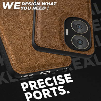 Brown Leather back cover for Realme C55/Narzo N55 – Pikkme – photo 3