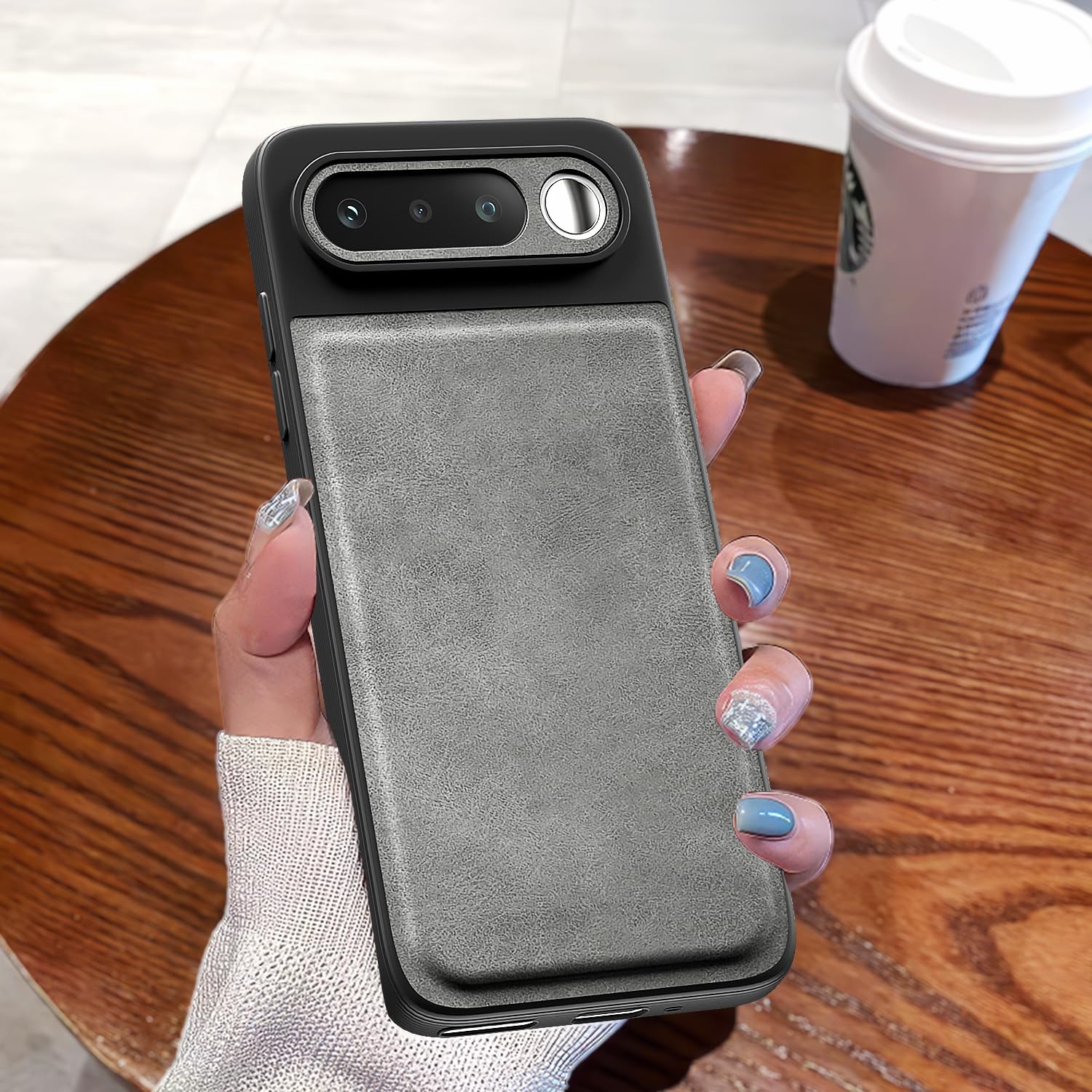 Pikkme grey Leather phone cover for Realme 16 5G – photo 7