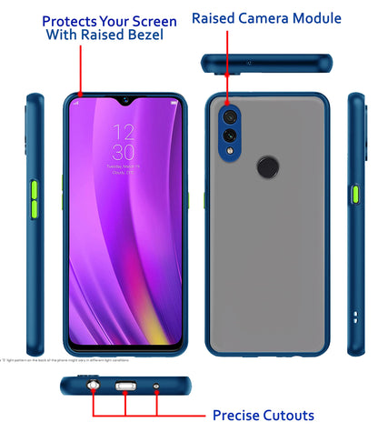 Realme 3 Hybrid mobile back cover in blue by Pikkme – photo 3