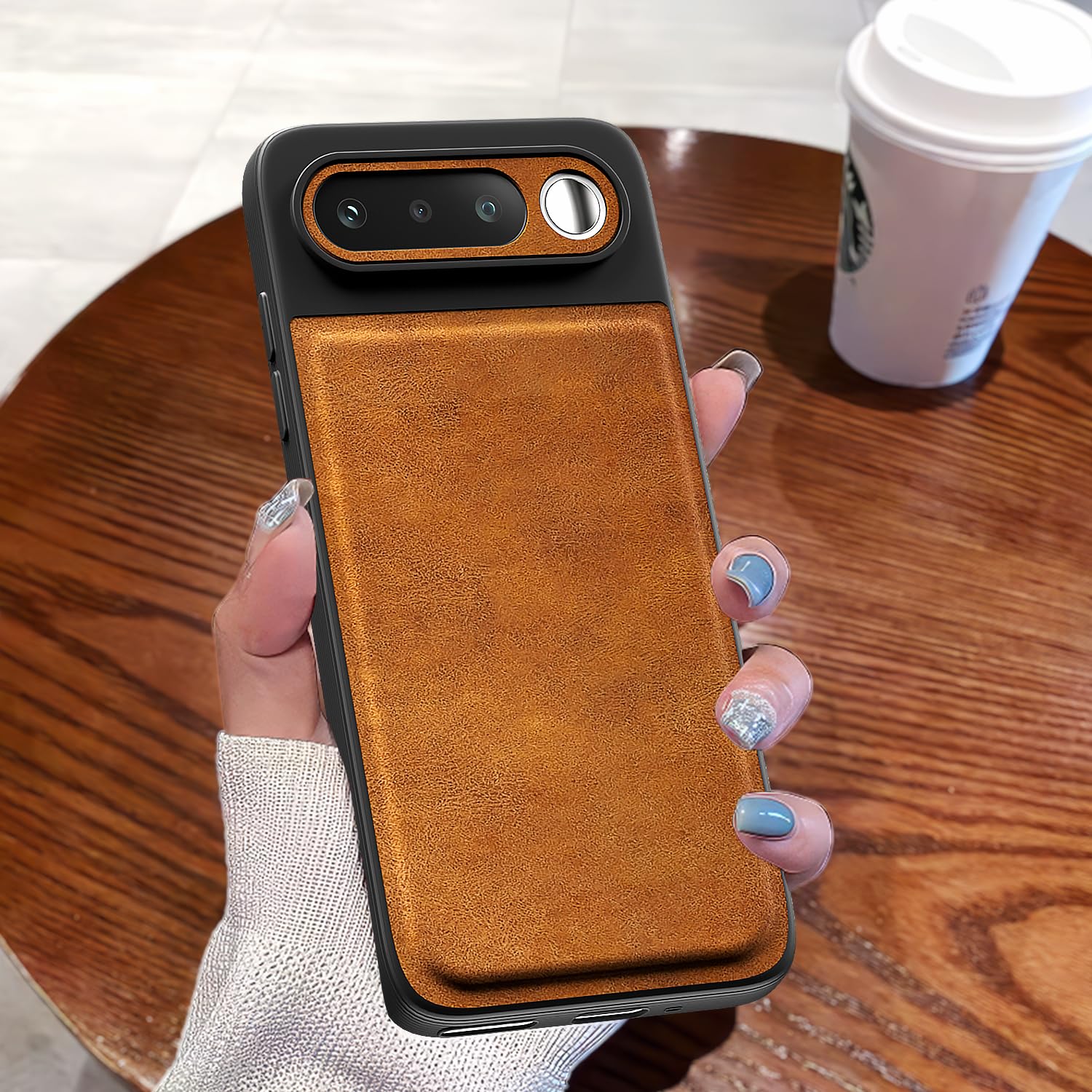 Brown Leather back cover for Realme 16 5G – Pikkme – photo 7