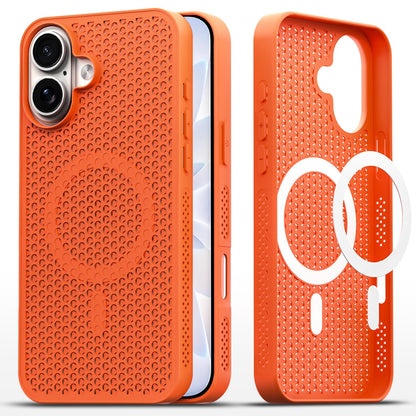 iPhone 17 MagSafe mobile back cover in orange by Pikkme